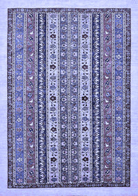 Abstract Blue Modern Rug, abs543blu