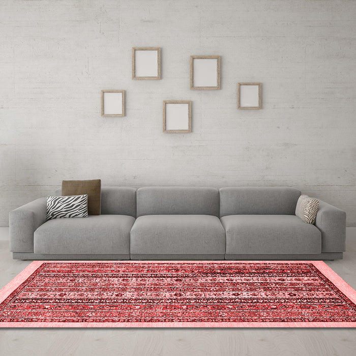 Modern Red Washable Rugs