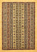 Machine Washable Abstract Brown Modern Rug, wshabs543brn