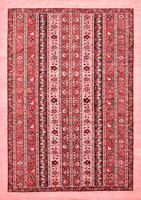 Abstract Red Modern Rug, abs543red