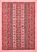 Abstract Red Modern Area Rugs