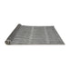 Sideview of Solid Gray Modern Rug, abs5440gry