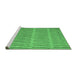 Sideview of Machine Washable Solid Emerald Green Modern Area Rugs, wshabs5440emgrn