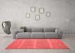 Modern Red Washable Rugs