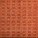 Square Abstract Orange Red Modern Rug, abs5441