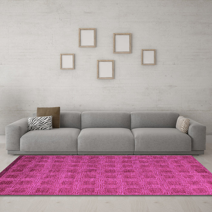 Machine Washable Abstract Purple Modern Area Rugs in a Living Room, wshabs5441pur