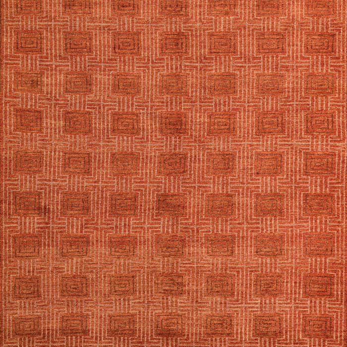 Abstract Orange Red Modern Rug, abs5441