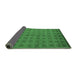 Sideview of Abstract Emerald Green Modern Rug, abs5441emgrn