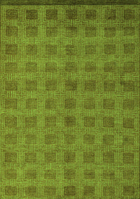 Abstract Green Modern Rug, abs5441grn