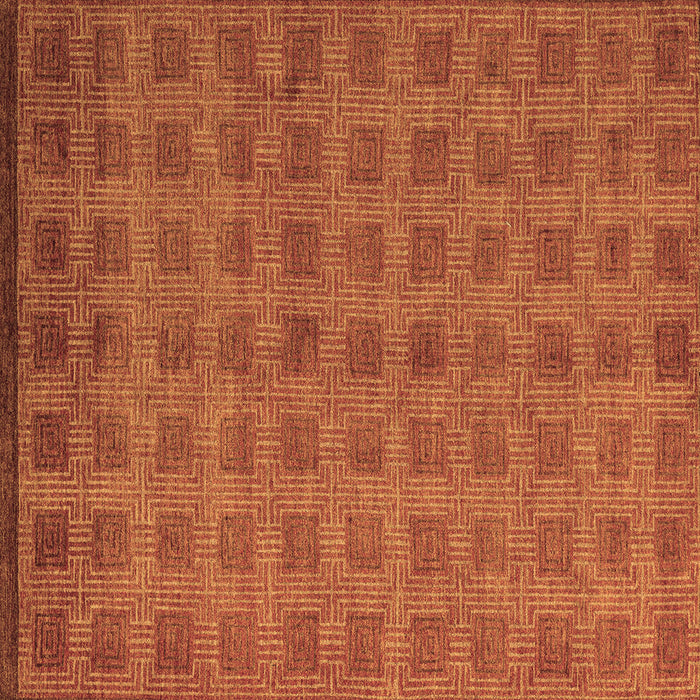 Square Abstract Brown Modern Rug, abs5441brn
