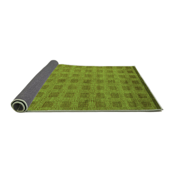 Sideview of Abstract Green Modern Rug, abs5441grn