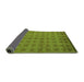 Sideview of Abstract Green Modern Rug, abs5441grn