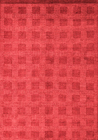 Abstract Red Modern Rug, abs5441red