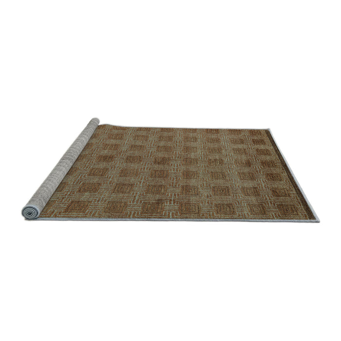Sideview of Machine Washable Abstract Light Blue Modern Rug, wshabs5441lblu