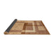 Sideview of Abstract Red Modern Rug, abs5442