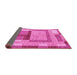 Sideview of Abstract Pink Modern Rug, abs5442pnk