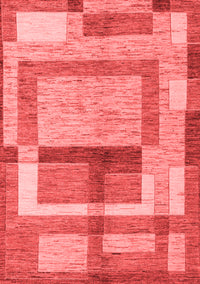 Abstract Red Modern Rug, abs5442red