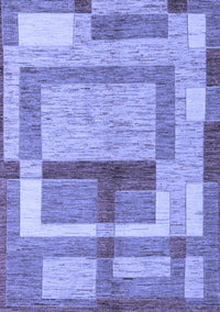 Abstract Blue Modern Rug, abs5442blu