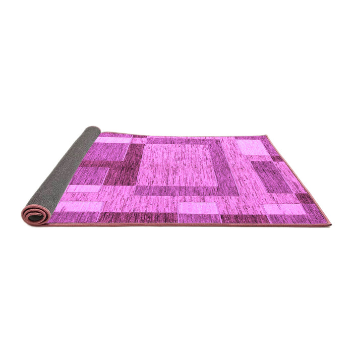 Sideview of Abstract Purple Modern Rug, abs5442pur