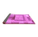 Sideview of Abstract Purple Modern Rug, abs5442pur