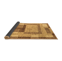 Sideview of Abstract Brown Modern Rug, abs5442brn