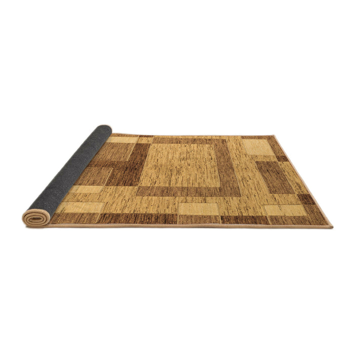 Sideview of Abstract Brown Modern Rug, abs5442brn