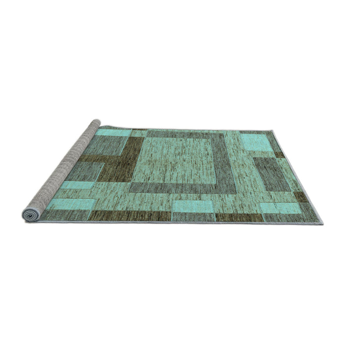 Sideview of Machine Washable Abstract Light Blue Modern Rug, wshabs5442lblu