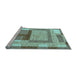 Sideview of Machine Washable Abstract Light Blue Modern Rug, wshabs5442lblu