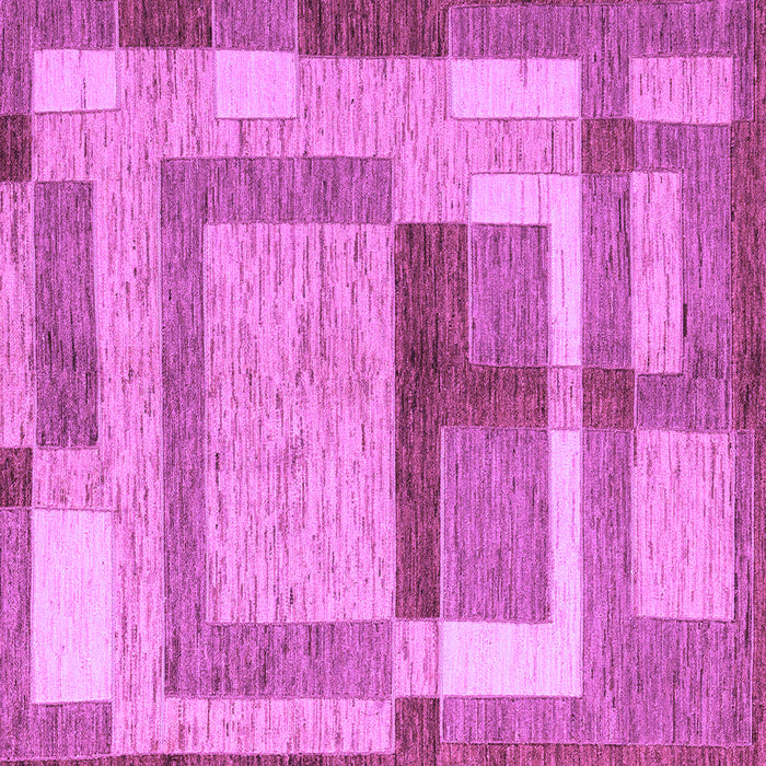 Square Machine Washable Abstract Purple Modern Area Rugs, wshabs5442pur