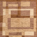 Square Abstract Red Modern Rug, abs5442