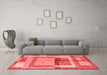 Modern Red Washable Rugs