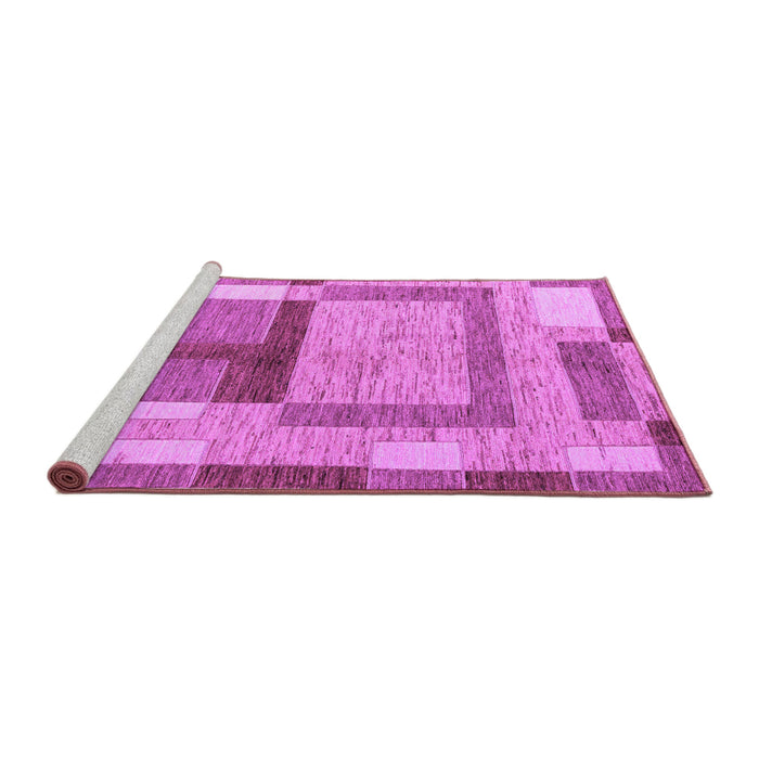Sideview of Machine Washable Abstract Purple Modern Area Rugs, wshabs5442pur