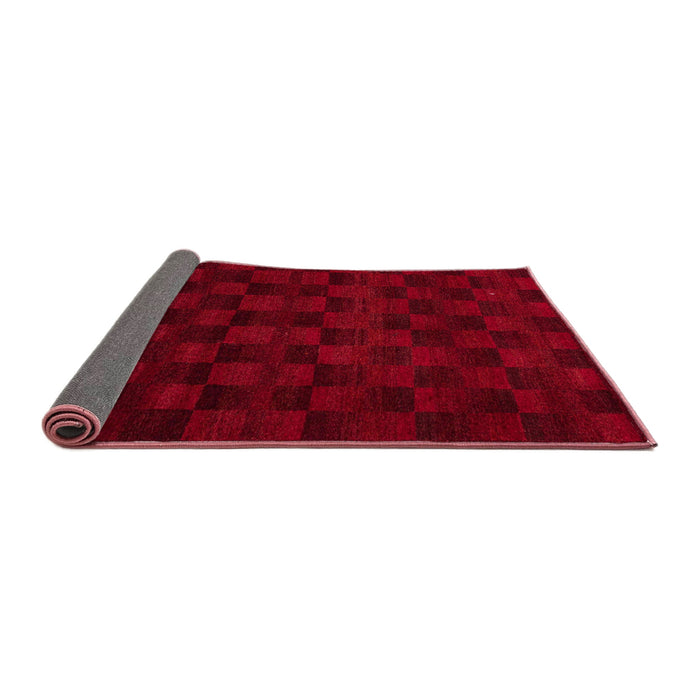 Sideview of Abstract Red Modern Rug, abs5443