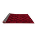 Sideview of Abstract Red Modern Rug, abs5443