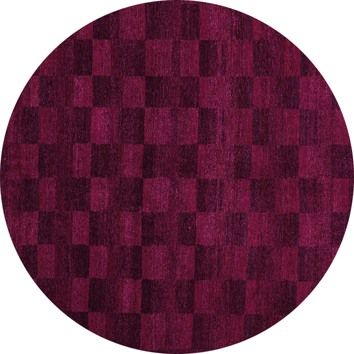 Round Abstract Purple Modern Rug, abs5443pur