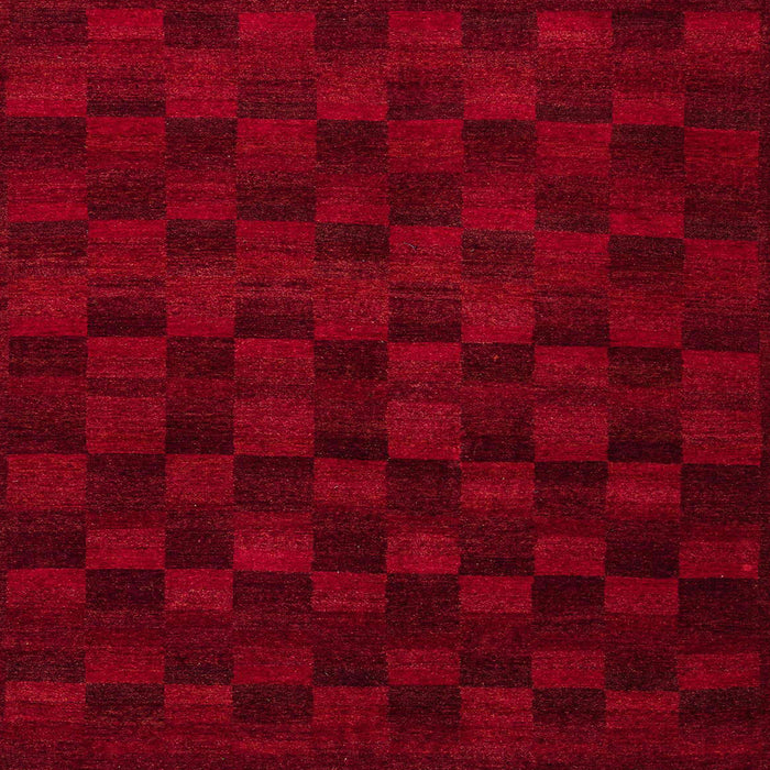Square Abstract Red Modern Rug, abs5443