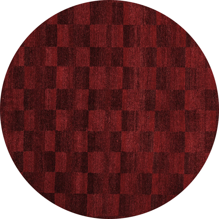 Round Abstract Brown Modern Rug, abs5443brn