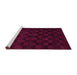 Sideview of Machine Washable Abstract Purple Modern Area Rugs, wshabs5443pur