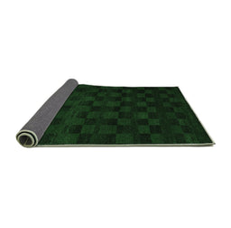 Sideview of Abstract Emerald Green Modern Rug, abs5443emgrn
