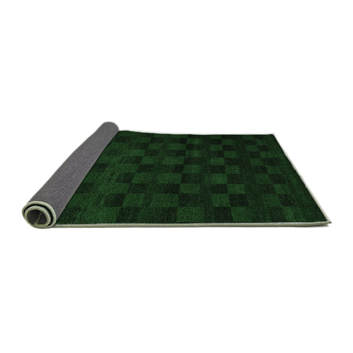 Sideview of Abstract Emerald Green Modern Rug, abs5443emgrn