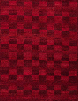 Abstract Red Modern Rug, abs5443