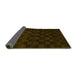 Sideview of Abstract Green Modern Rug, abs5443grn