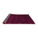 Sideview of Abstract Purple Modern Rug, abs5443pur