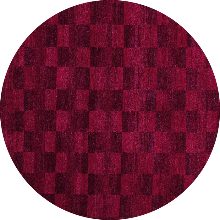 Round Abstract Pink Modern Rug, abs5443pnk