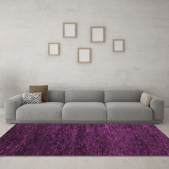 Machine Washable Abstract Purple Modern Area Rugs in a Living Room, wshabs5444pur