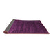 Sideview of Abstract Purple Modern Rug, abs5444pur