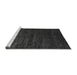 Sideview of Machine Washable Abstract Gray Modern Rug, wshabs5444gry