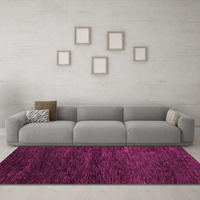 Machine Washable Abstract Pink Modern Rug in a Living Room, wshabs5444pnk