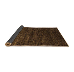 Sideview of Abstract Brown Modern Rug, abs5444brn