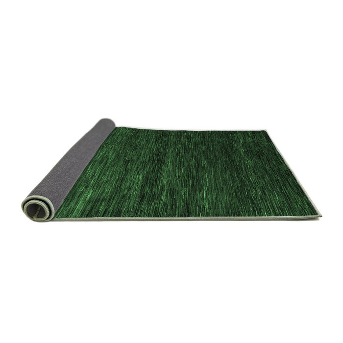 Sideview of Abstract Emerald Green Modern Rug, abs5444emgrn